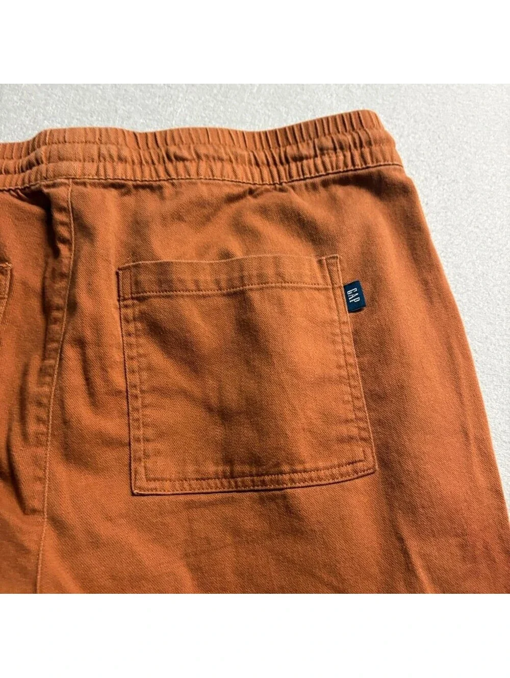 Gap Mens Pants Medium Brown Cotton Rayon Blend Elastic Waist Drawstring Jogger